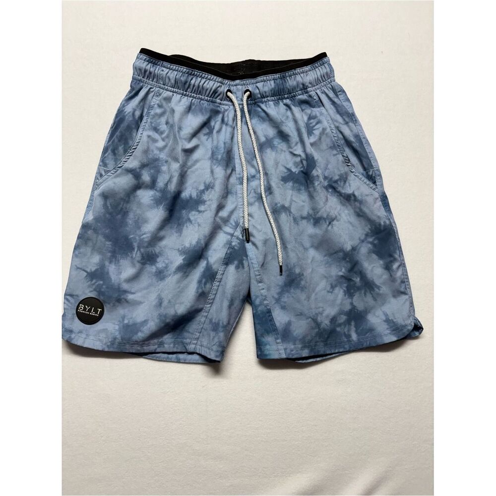 BYLT Premium Basics Active Lined
Tie Dye Shorts Blue Cloud Dye
Pattern